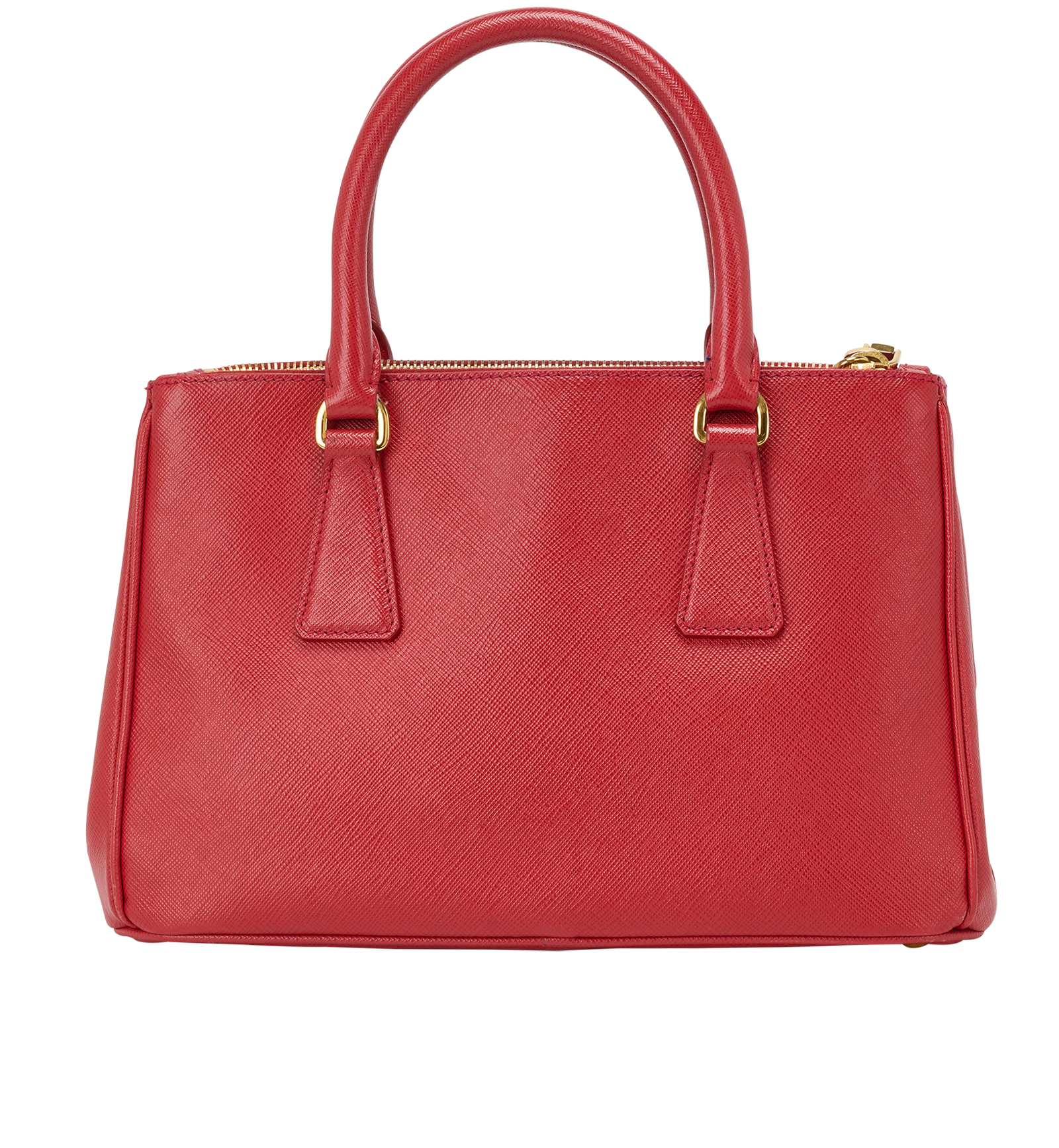 Small Galleria Top Handle, &pound;550, Handbags, Red, Leather, Back view
